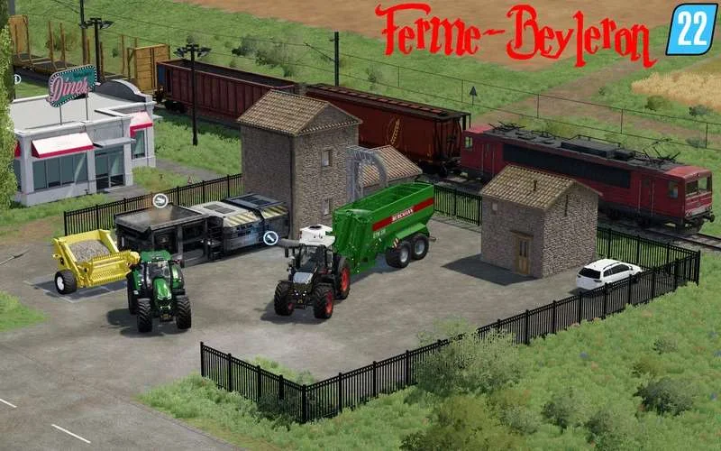 Ferme-Beyleron Map v1.9.1 FS22 FS22 Mod Free Download