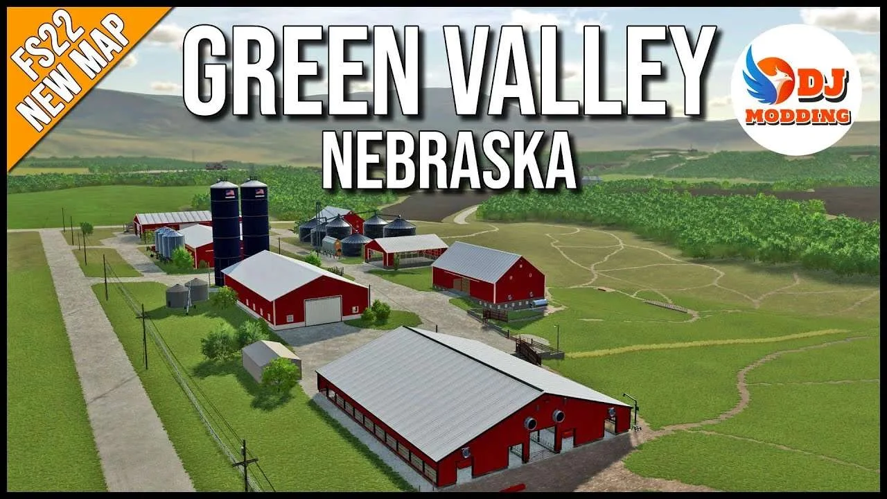 Green Valley Nebraska 4X v2.0 FS22 FS22 Mod Free Download