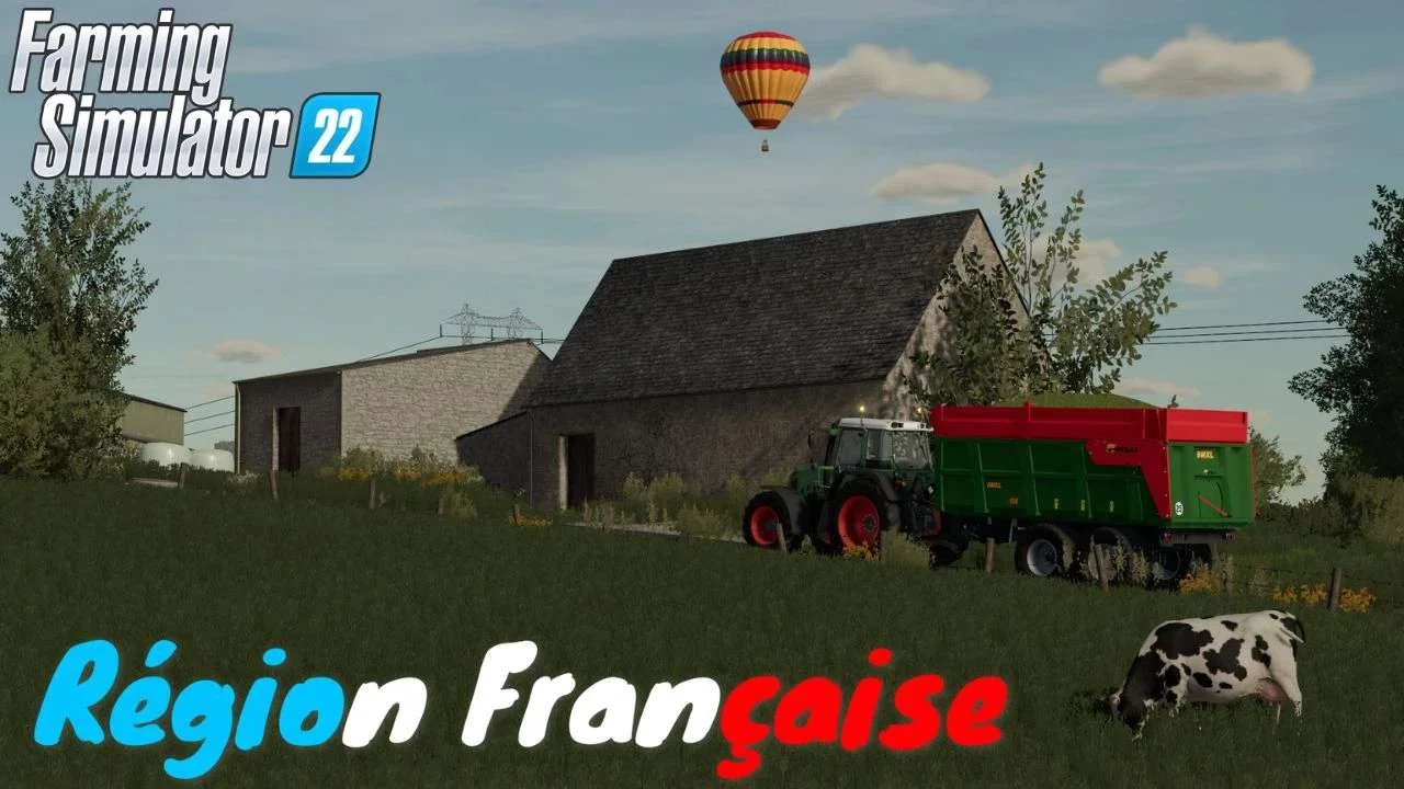 Région Française v1.2.1 FS22 FS22 Mod Free Download