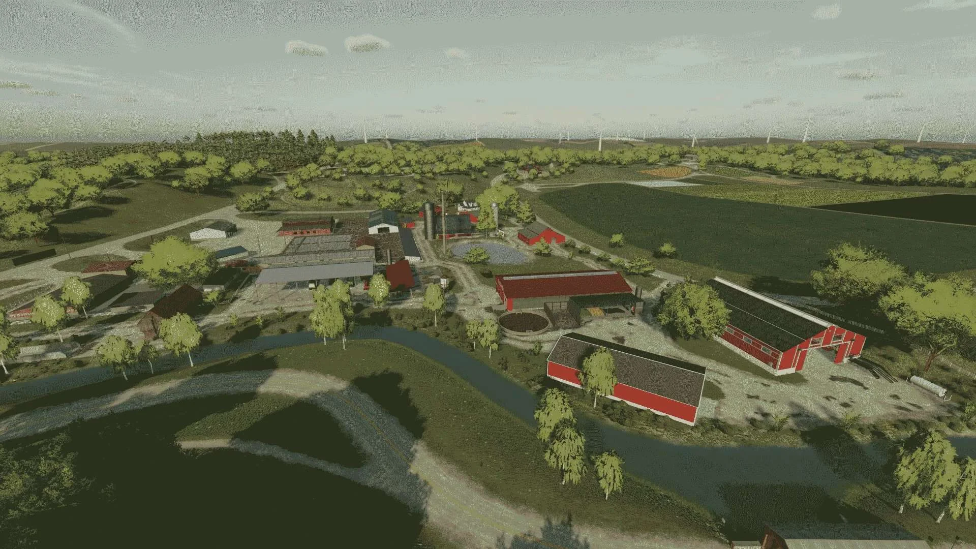 THE RED FARM ON ELMCREEK V2.0 FS22 FS22 Mod Free Download
