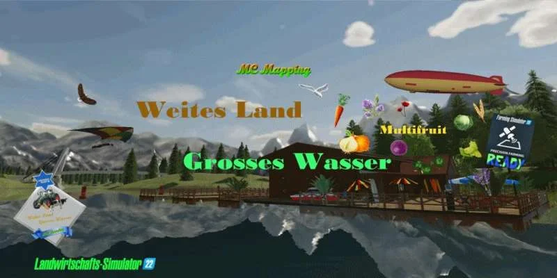 Weites Land Grosses Wasser v1.0 FS22 FS22 Mod Free Download