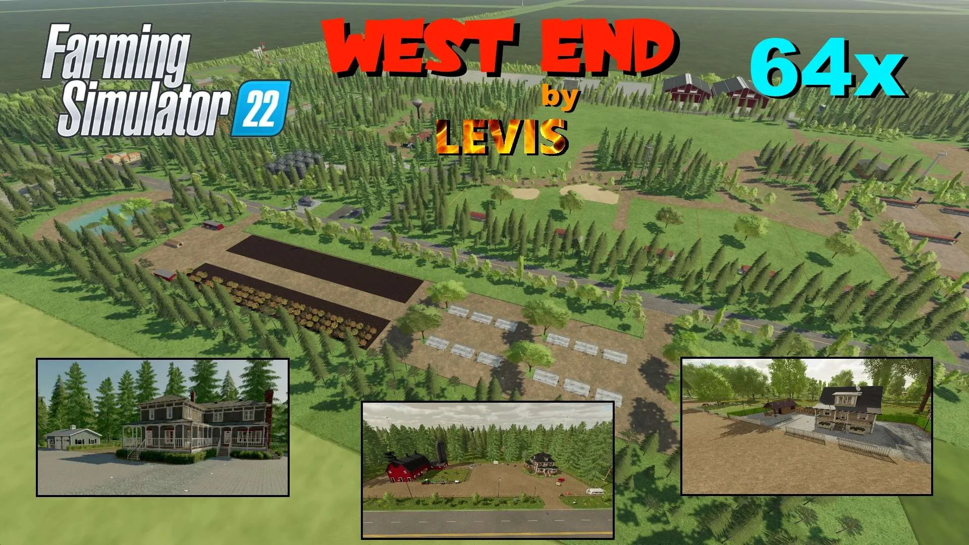 West End 64x v1.0.0.5 FS22 FS22 Mod Free Download