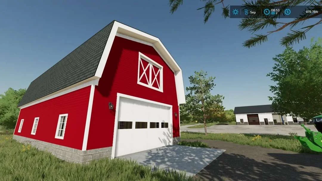 24×48 Gambrel Barn v1.0 FS22 FS22 Mod Free Download