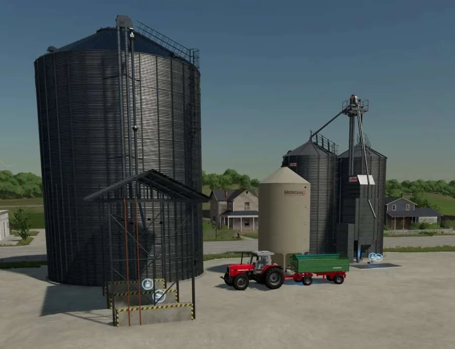 2x Multifruit silo and buyingStation v1.0 FS22 FS22 Mod Free Download