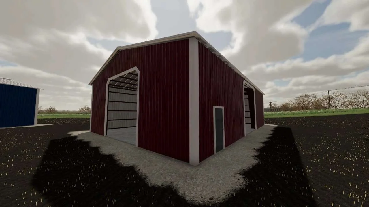 40×60 Steel Shed v1.0 FS22 FS22 Mod Free Download
