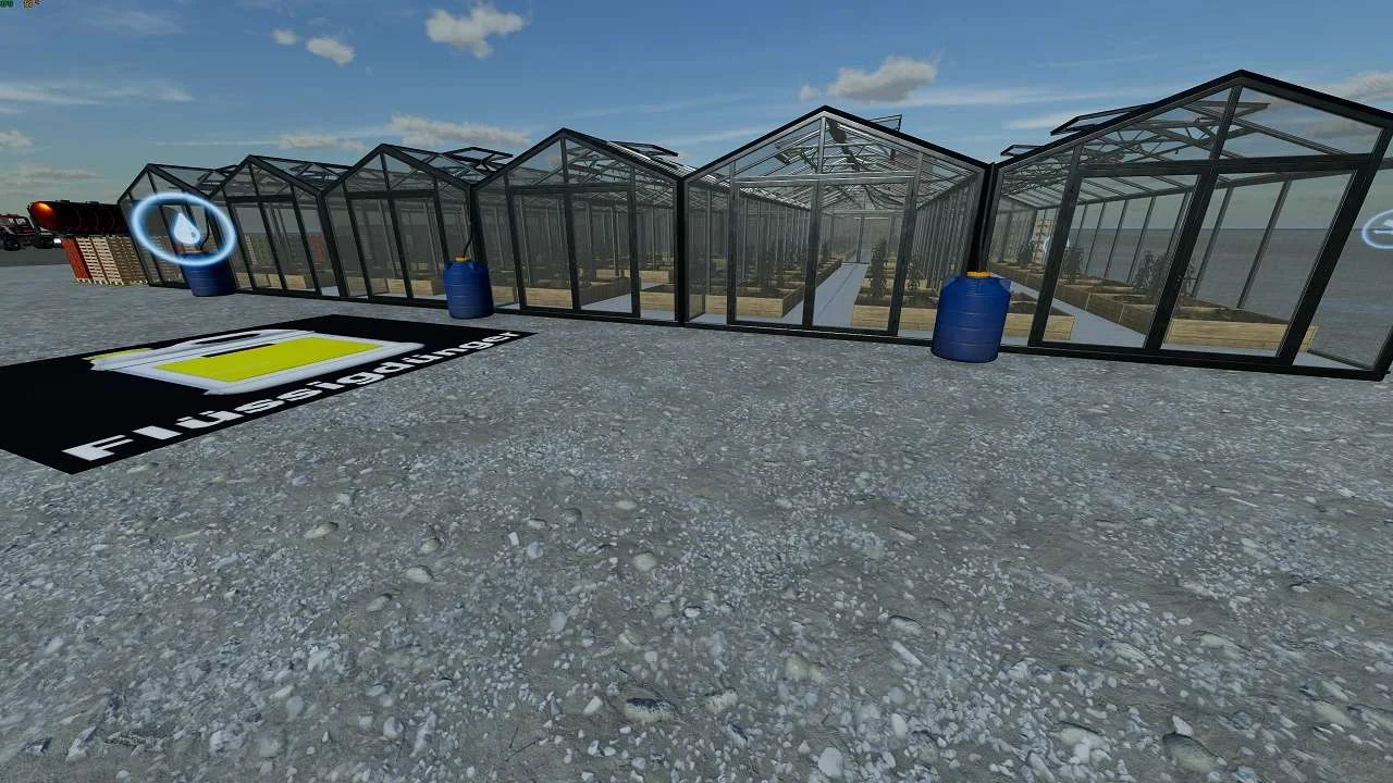 6 large greenhouses in one v1.3 FS22 FS22 Mod Free Download