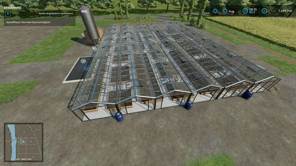 6 times Greenhouses v1.0 FS22 FS22 Mod Free Download