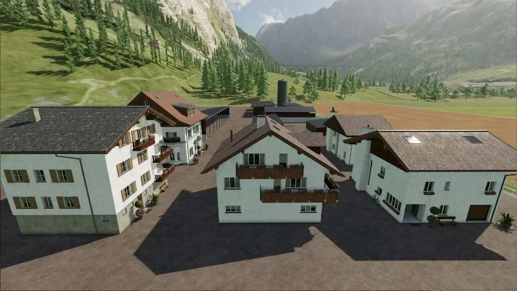 Alpine Farm Buildings Pack v1.0 FS22 FS22 Mod Free Download