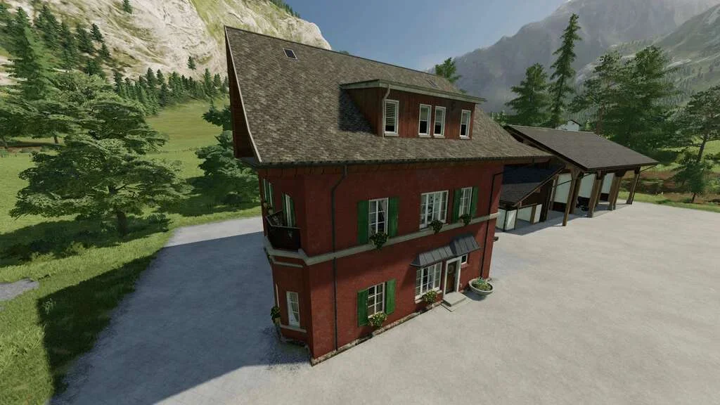 Alpine House (Prefab) v1.0 FS22 FS22 Mod Free Download