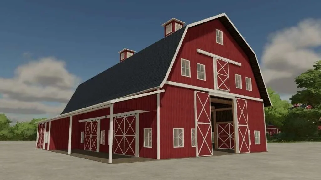 American Barn v1.0 FS22 FS22 Mod Free Download