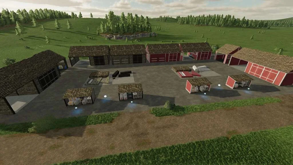 Animated Shed Pack v1.0 FS22 FS22 Mod Free Download