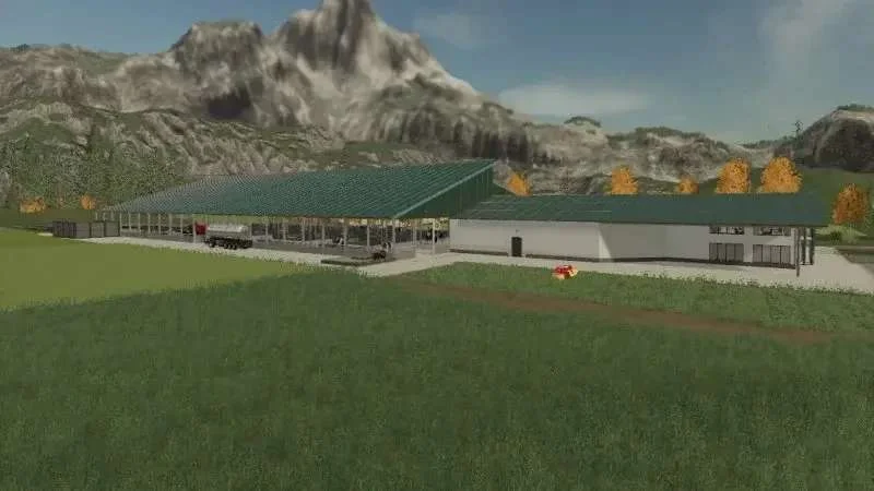 AustriaModding XXL Milk Cowshed v1.0.2 FS22 FS22 Mod Free Download