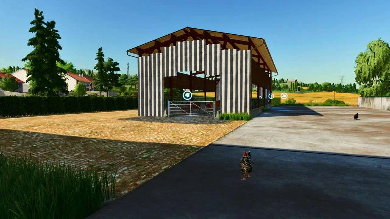 Barn for cows in straw air v1.0 FS22