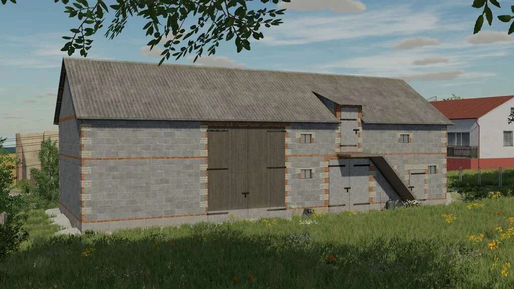 Barn With Garage v1.0 FS22 FS22 Mod Free Download