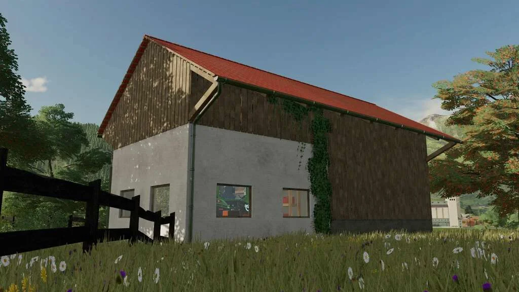 Barn With Workshop v1.0.0.1 FS22 FS22 Mod Free Download