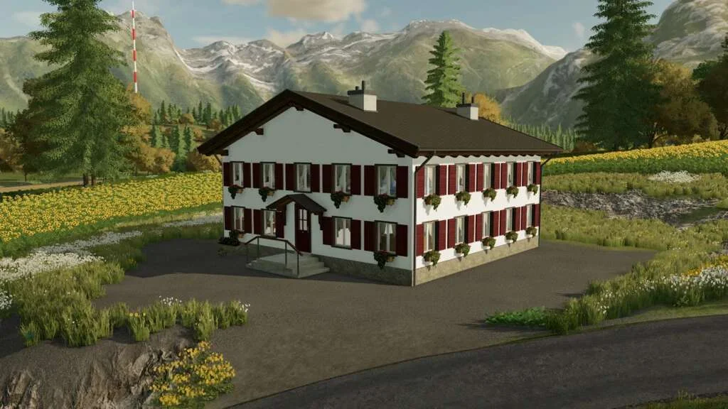 Bavarian Farmhouse v1.0 FS22 FS22 Mod Free Download