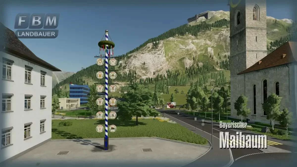 Bavarian Maypole v1.0 FS22 FS22 Mod Free Download