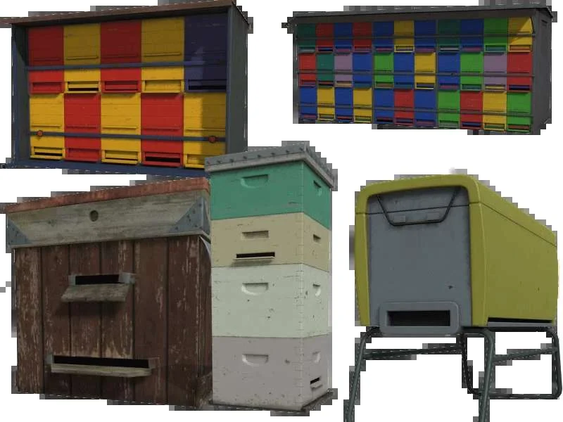 Bee Hive Pack Extended v1.0 FS22 FS22 Mod Free Download