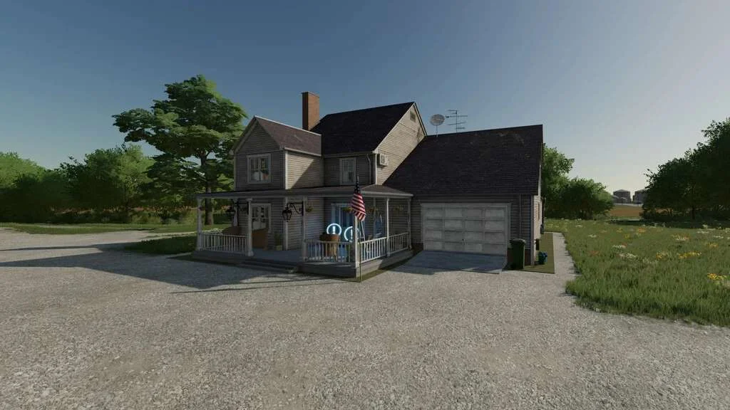 Big American House v1.0 FS22 FS22 Mod Free Download
