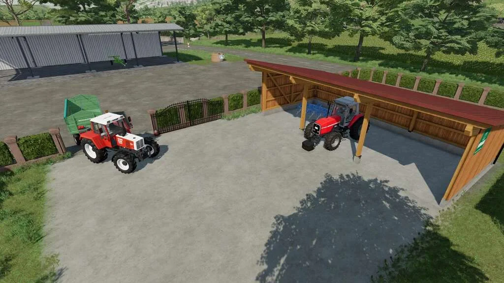 Brick Fence With Sliding Gates v1.0 FS22 FS22 Mod Free Download