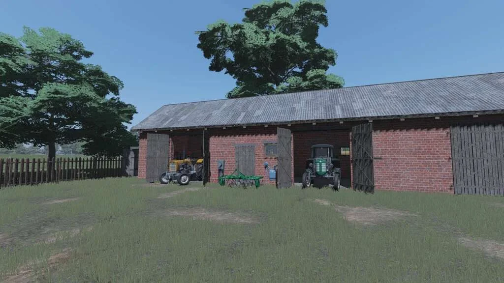 Brick Shed With Barn v1.0 FS22