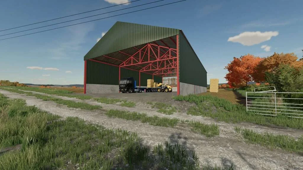 British Bale Shed v1.0 FS22 FS22 Mod Free Download