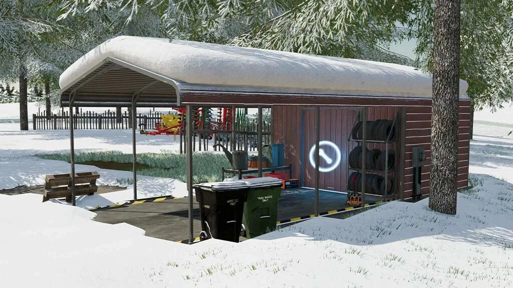 Carport – Workshop v1.0 FS22 FS22 Mod Free Download