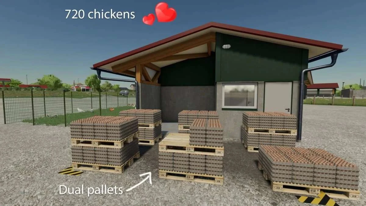 Chicken BarnBig v1.0 FS22 FS22 Mod Free Download