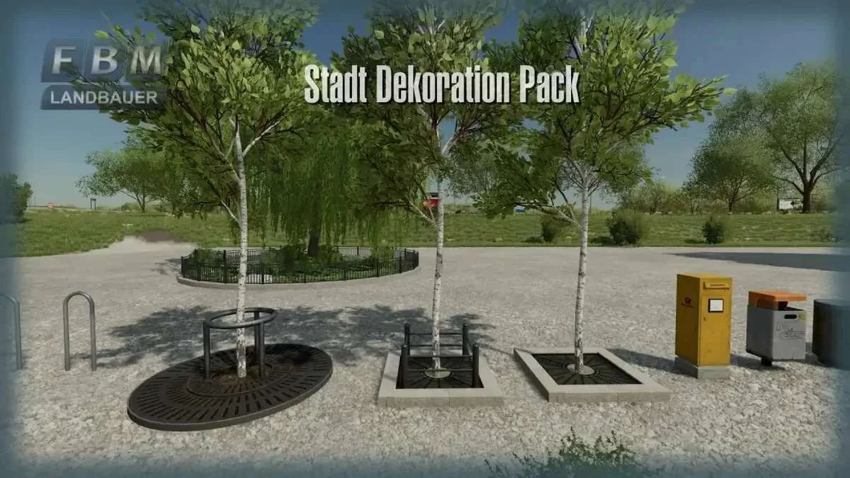 City Deco Pack v1.0 FS22 FS22 Mod Free Download