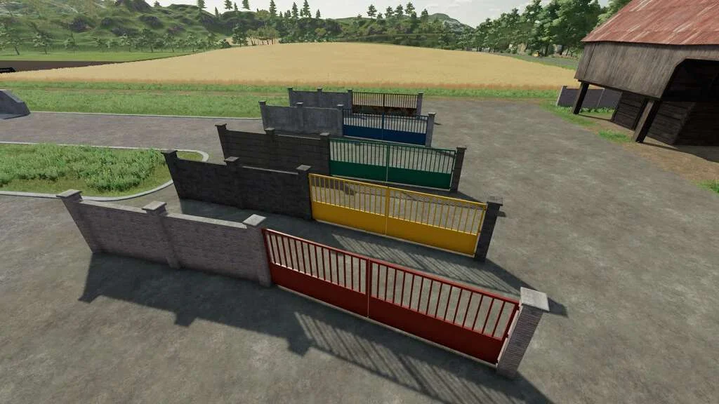 Concrete Fences v1.0 FS22 FS22 Mod Free Download