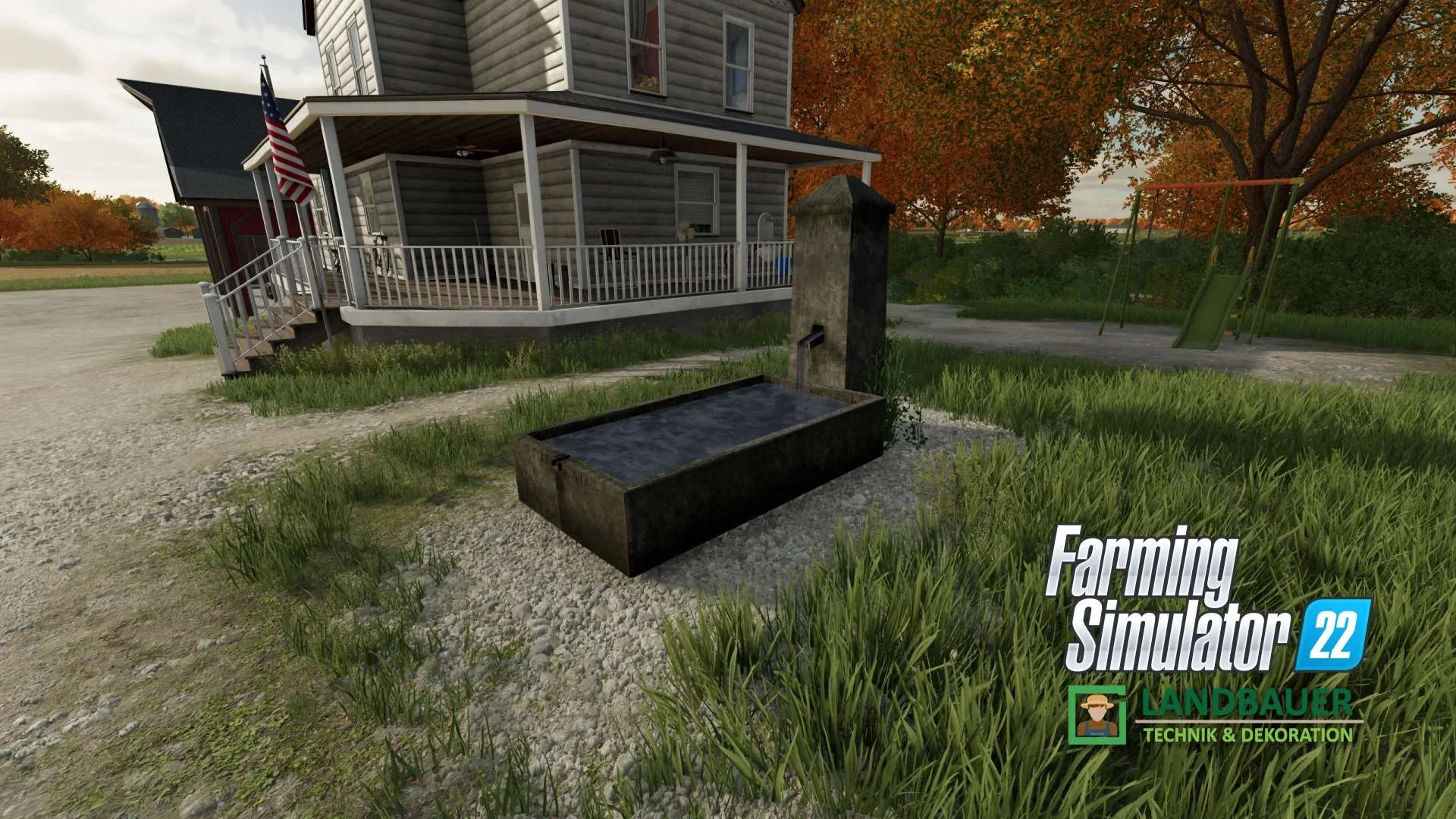 Concrete Fountain v1.0.0.1 FS22 FS22 Mod Free Download