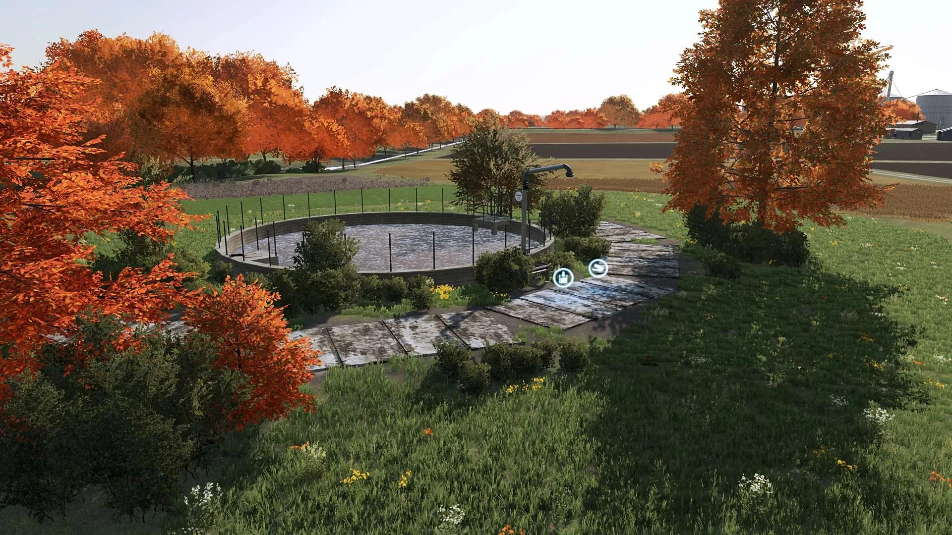 Concrete slab paths to place v1.0 FS22 FS22 Mod Free Download