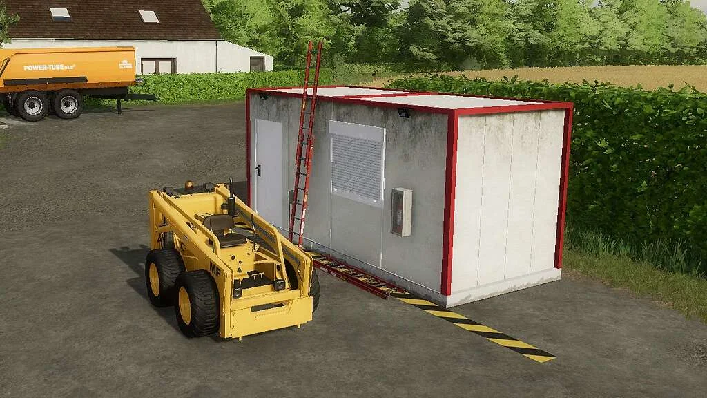 Container With Vehicle Workshop v1.0 FS22 FS22 Mod Free Download