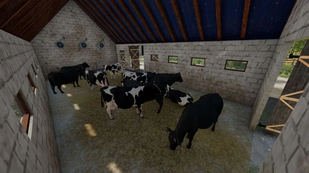 Cow Barn v1.0 FS22 FS22 Mod Free Download