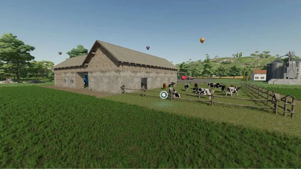 Cow Barn With Garage v1.0 FS22 FS22 Mod Free Download