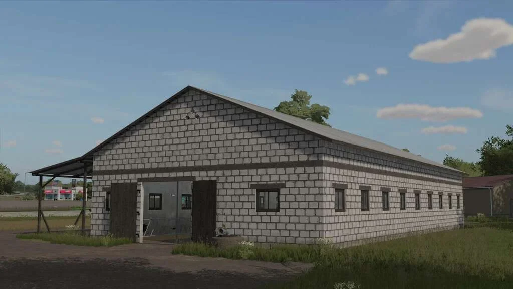 Cow Barn With Shed v1.0 FS22
