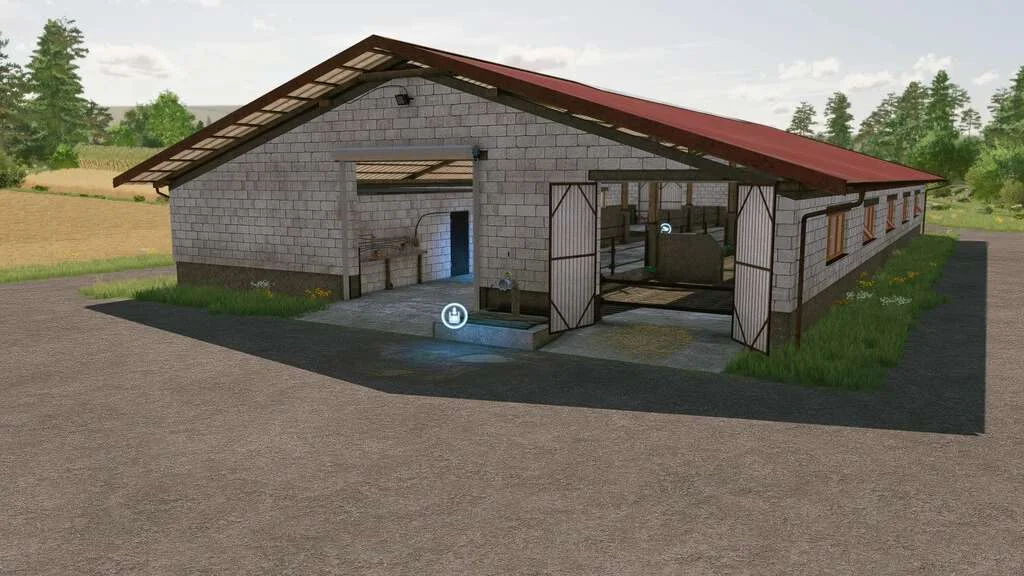 Cow Shed 42x22m v1.0 FS22 FS22 Mod Free Download