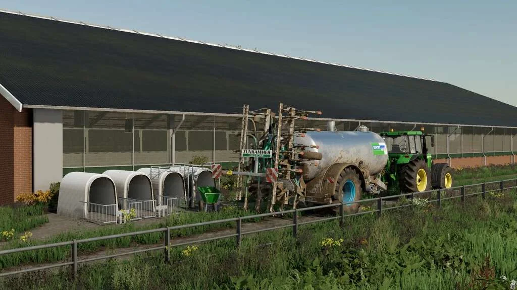 Cowshed 3+3 v1.0 FS22 FS22 Mod Free Download