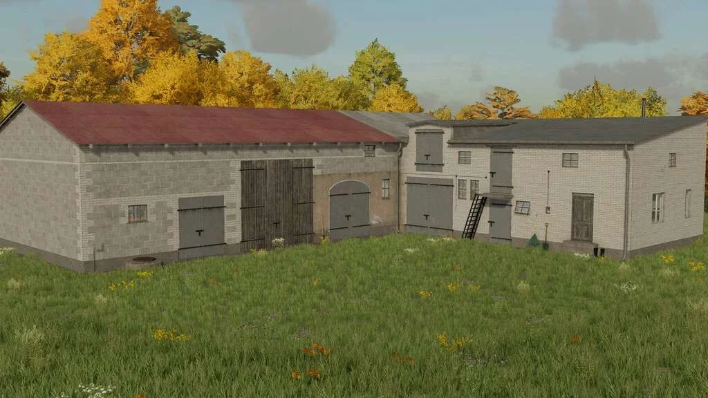 Cowshed With Barn v1.0 FS22 FS22 Mod Free Download