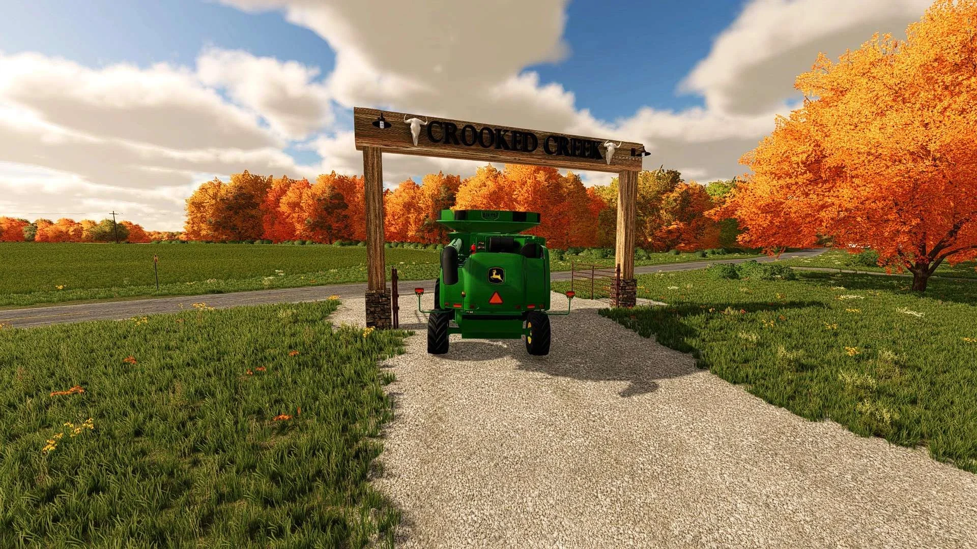 Crooked Creek Log Entrance v1.0 FS22 FS22 Mod Free Download