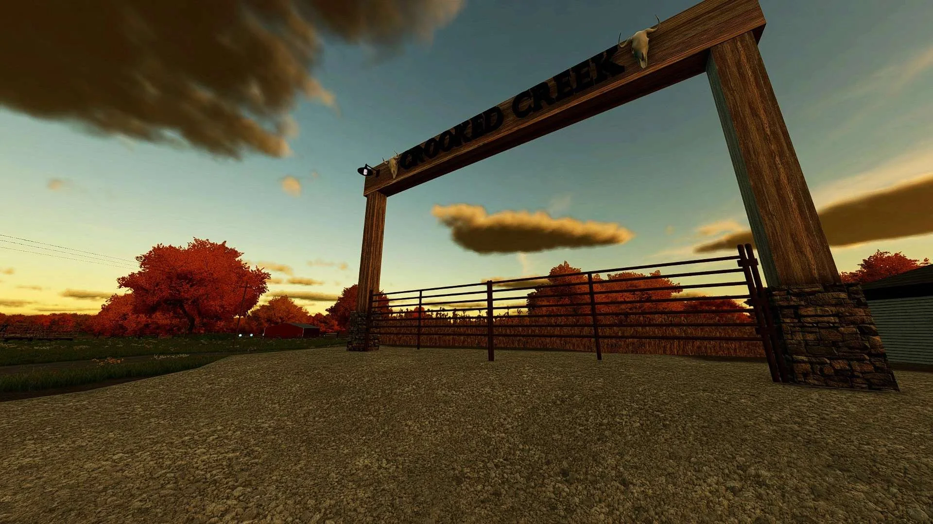 Crooked Creek Ranch Entry v1.0 FS22 FS22 Mod Free Download