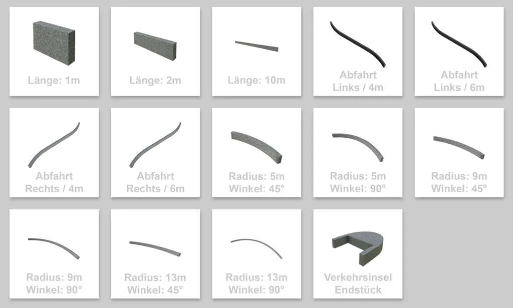 Curb Pack v1.0 FS22 FS22 Mod Free Download