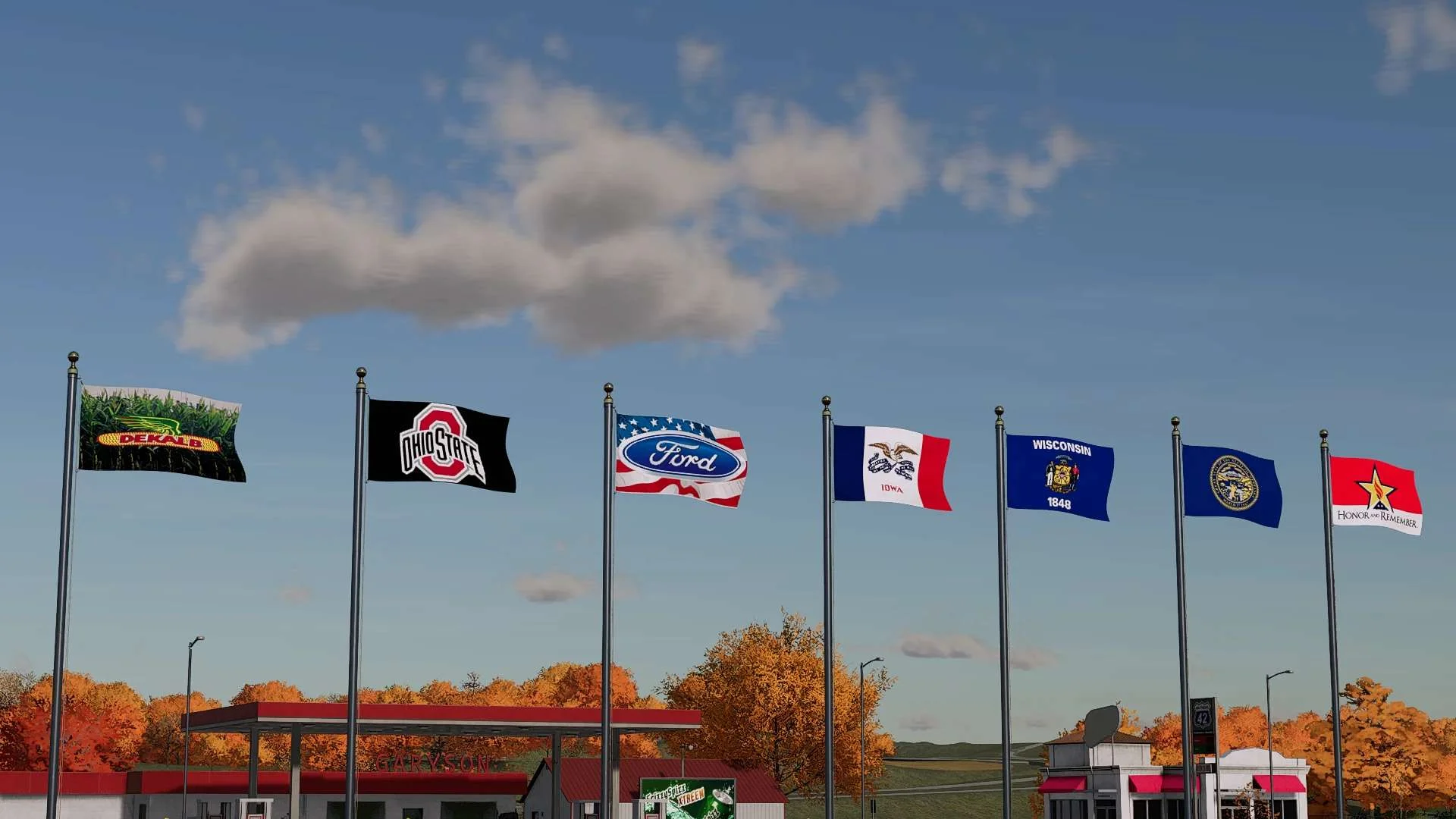 Decorative Flags v1.0 FS22