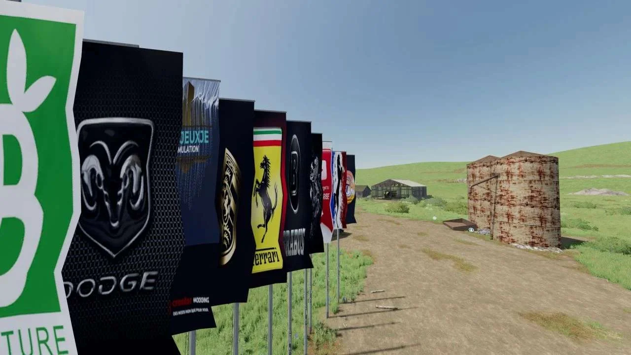 Decorative flags v1.1 FS22