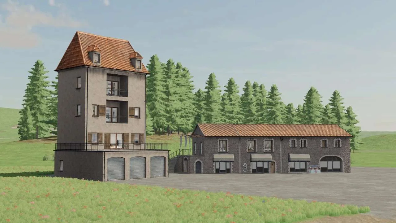 Decorative Houses v1.0 FS22 FS22 Mod Free Download