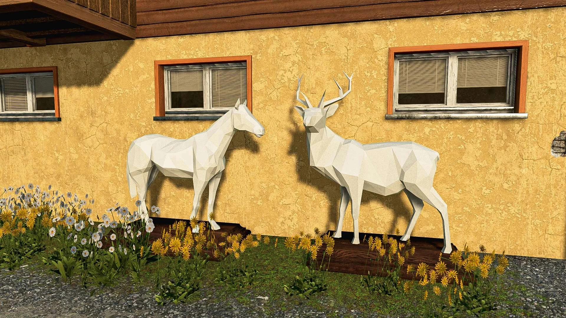 Decorative Sculptures Pack V1.0 FS22 FS22 Mod Free Download