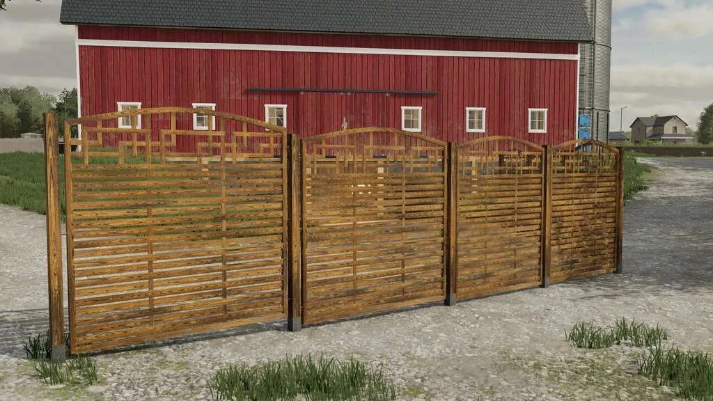 Decorative Wooden Fence v1.0 FS22 FS22 Mod Free Download