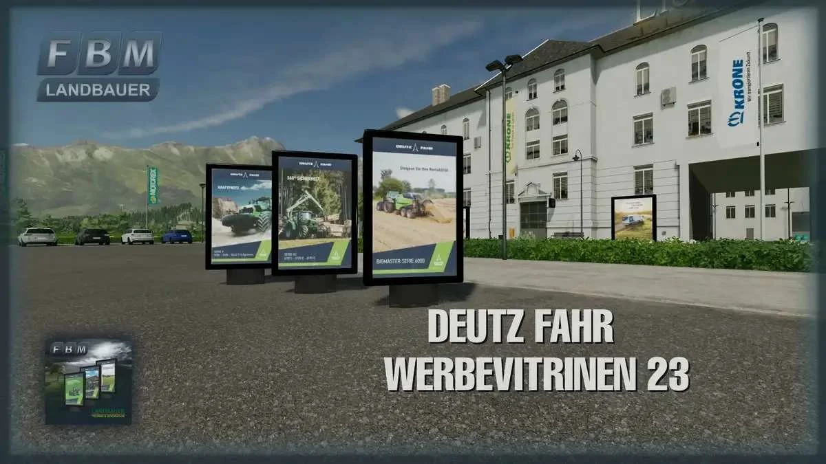 Deutz Fahr Advertising Showcases 23 v1.0 FS22