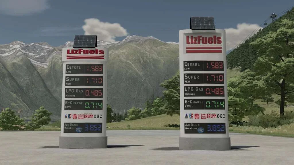Digital Gasstation Displays v1.0 FS22