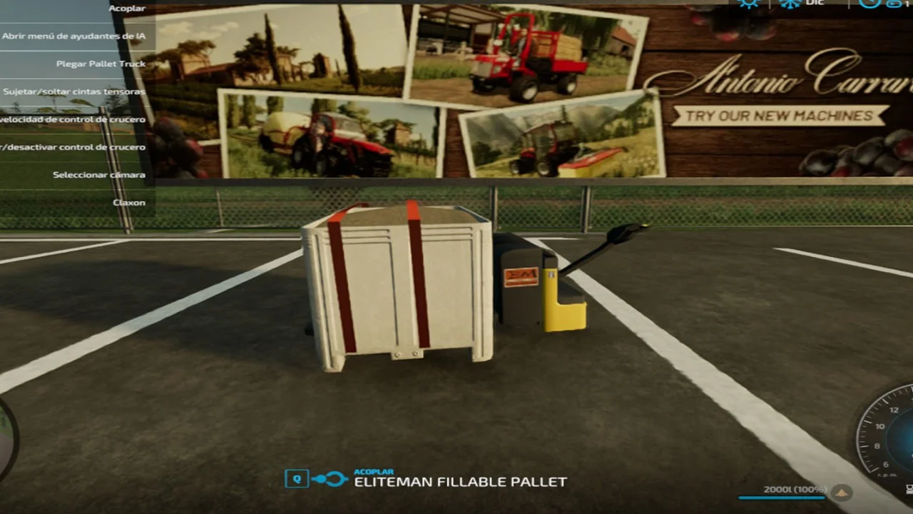 Electric pallet truck V1.0 FS22 FS22 Mod Free Download